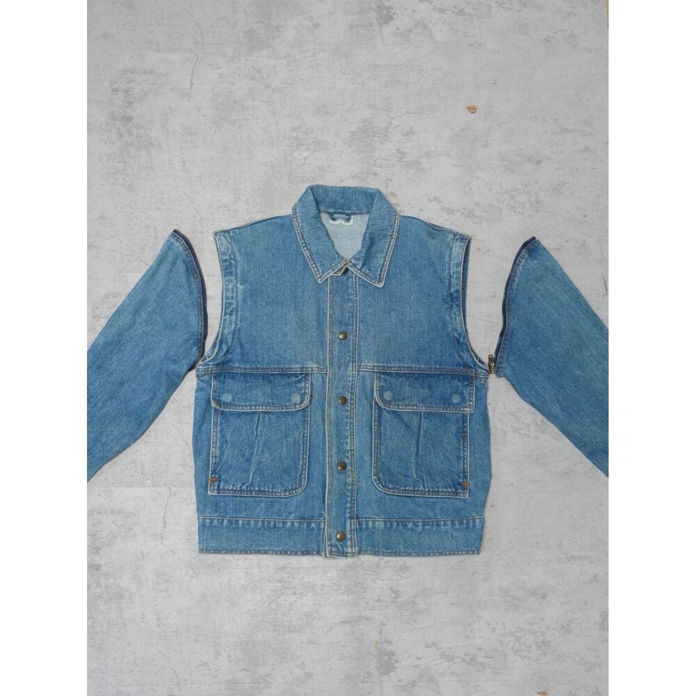 Vintage 80s 2 in 1 Denim Jacket & Vest